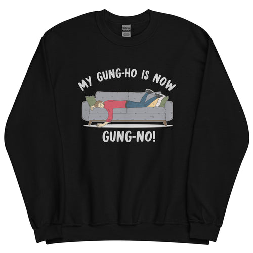 Gung Ho/Gung No- Male Black Unisex Sweatshirt