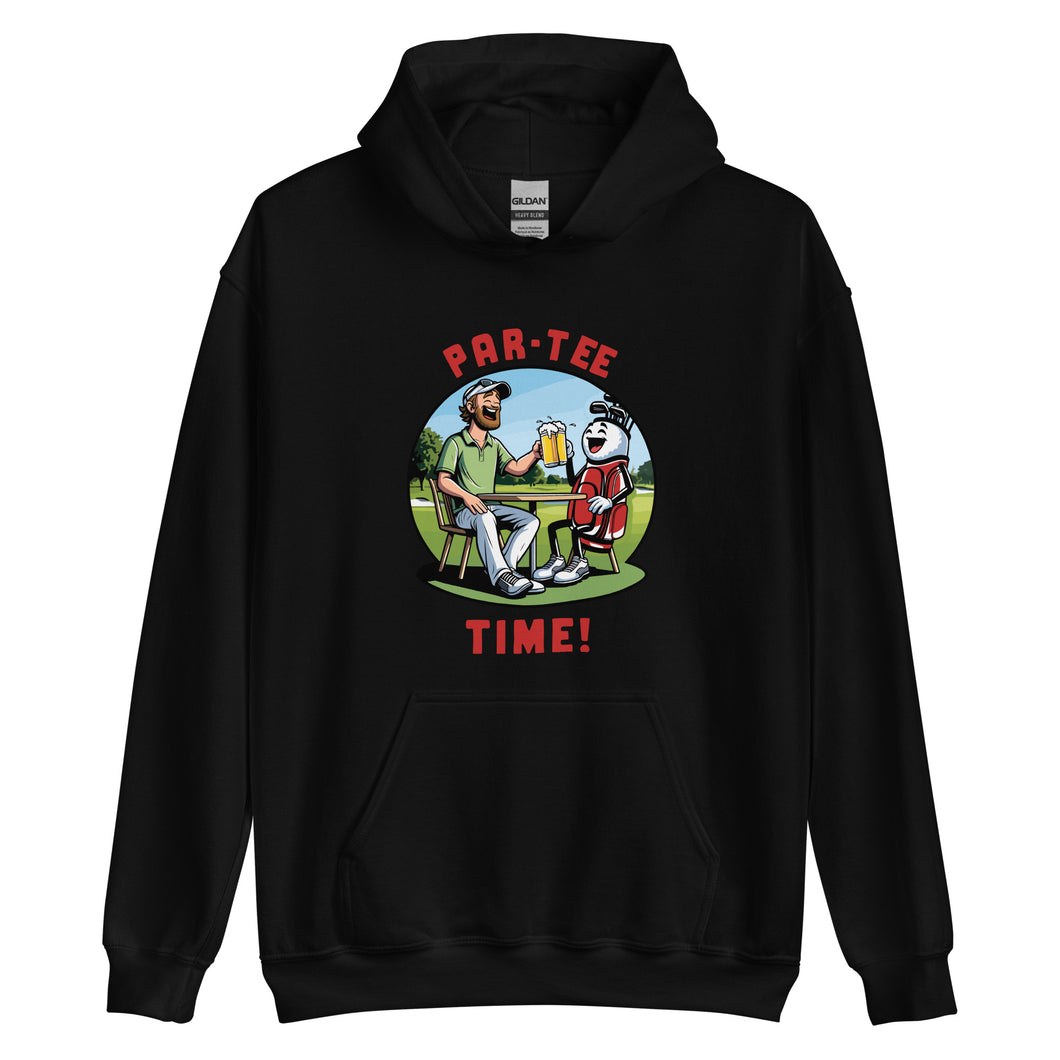 Golf Par-Tee Time- Black or White Unisex Hoodie