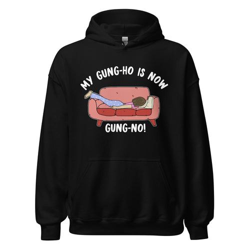 Gung Ho/Gung No- Female- Black Unisex Hoodie