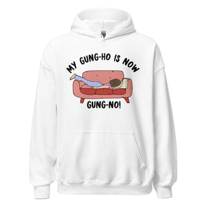 Gung Ho/Gung No- Female- White Unisex Hoodie