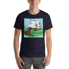 Load image into Gallery viewer, RV Sewer Spill Male w/ Brown Dog- Short-Sleeve Unisex T-Shirt