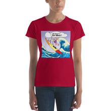 Load image into Gallery viewer, Female Kayaker w/ White Dog- Women&#39;s Short Sleeve T-Shirt