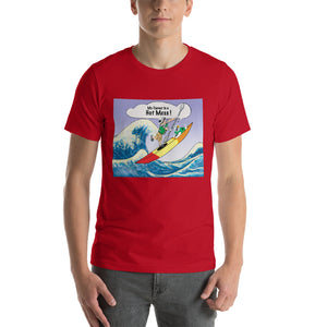 Male Kayaker w/ White Dog- Short-Sleeve Unisex T-Shirt