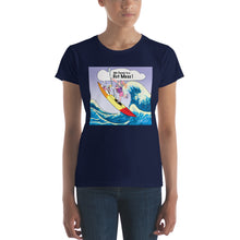 Load image into Gallery viewer, Female Kayaker w/ White Dog- Women&#39;s Short Sleeve T-Shirt