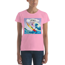 Load image into Gallery viewer, Female Kayaker w/ White Dog- Women&#39;s Short Sleeve T-Shirt