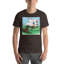 Load image into Gallery viewer, RV Sewer Spill Male w/ Brown Dog- Short-Sleeve Unisex T-Shirt