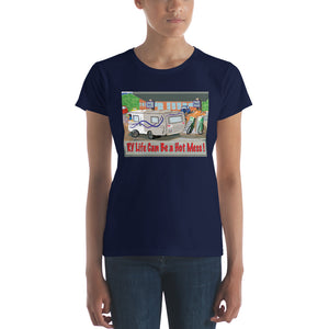 RV Gas Station- Women's Short Sleeve T-Shirt