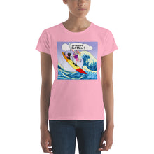 Load image into Gallery viewer, Female Kayaker w/ Black Dog- Women&#39;s Short Sleeve T-shirt