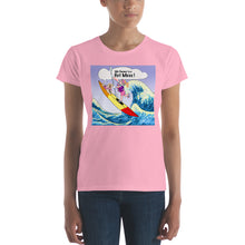 Load image into Gallery viewer, Female Kayaker w/ Tan Dog- Women&#39;s Short Sleeve T-shirt