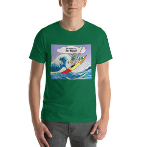 Male Kayaker w/ White Dog- Short-Sleeve Unisex T-Shirt